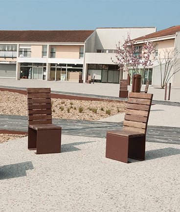 ABSOLUT silla urbana - mobiliario urbano