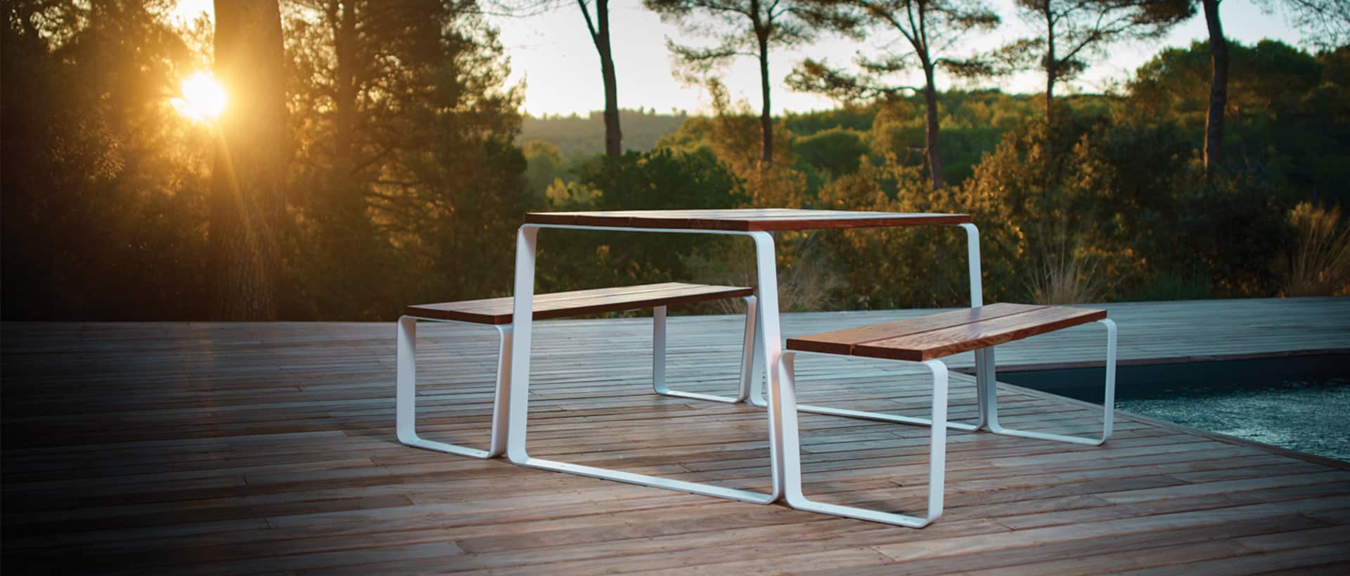 Table pique-nique espaces restauration fabricant de mobilier urbain