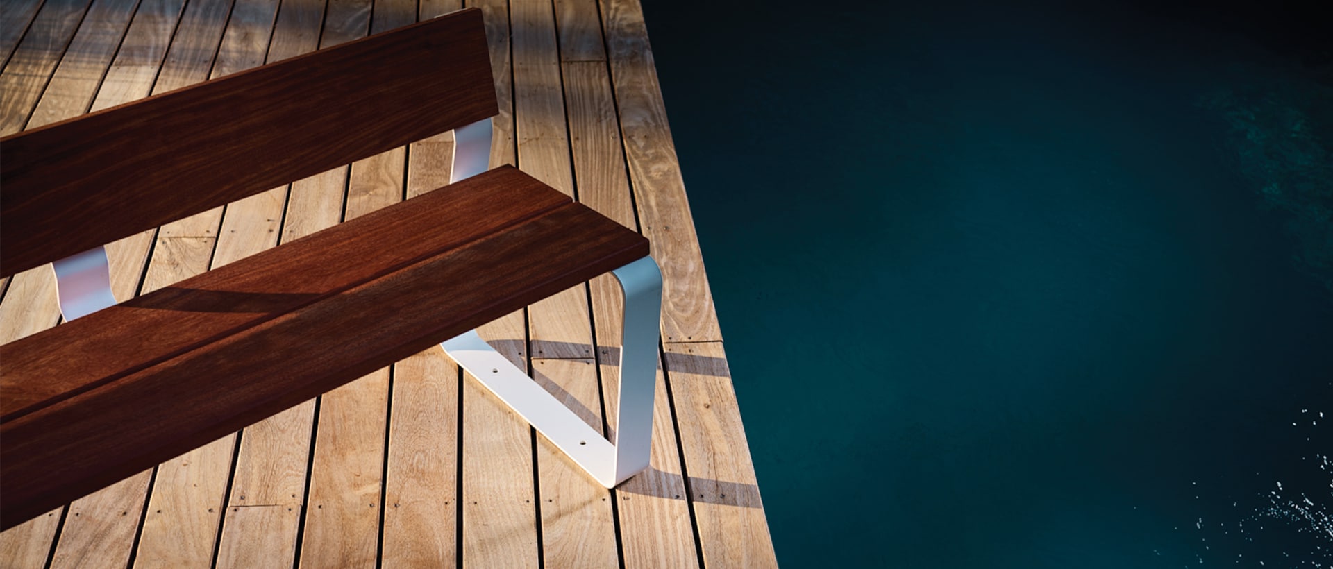 Banc public bois européen mobilier urbain