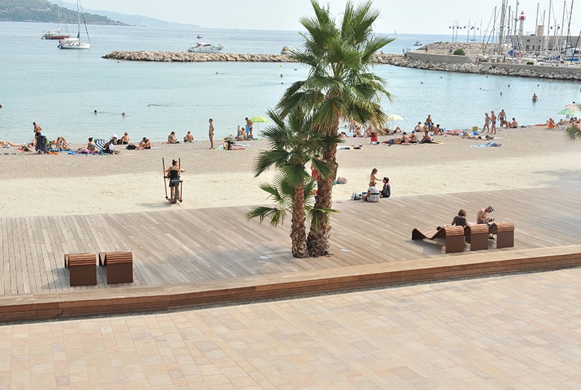 Aménagement plage chaises longues MAGNUM