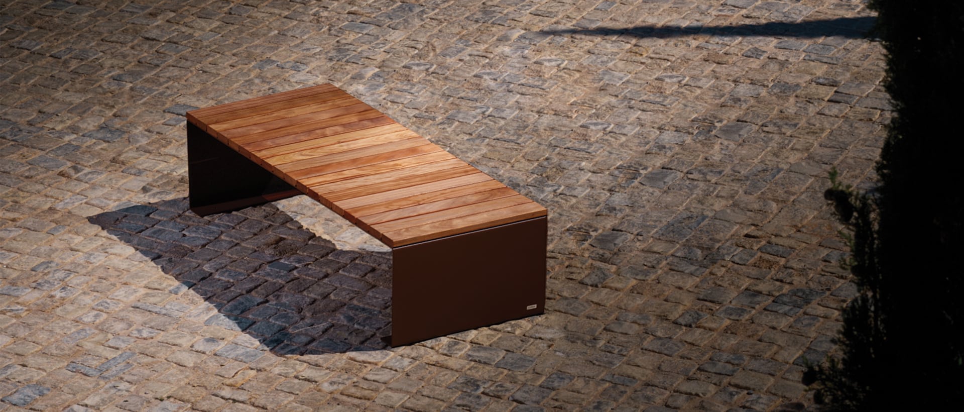 Chaise longue acier corten bois ABSOLUT