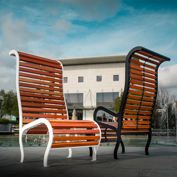 Sillón urbano de acero MA-KUSTOM