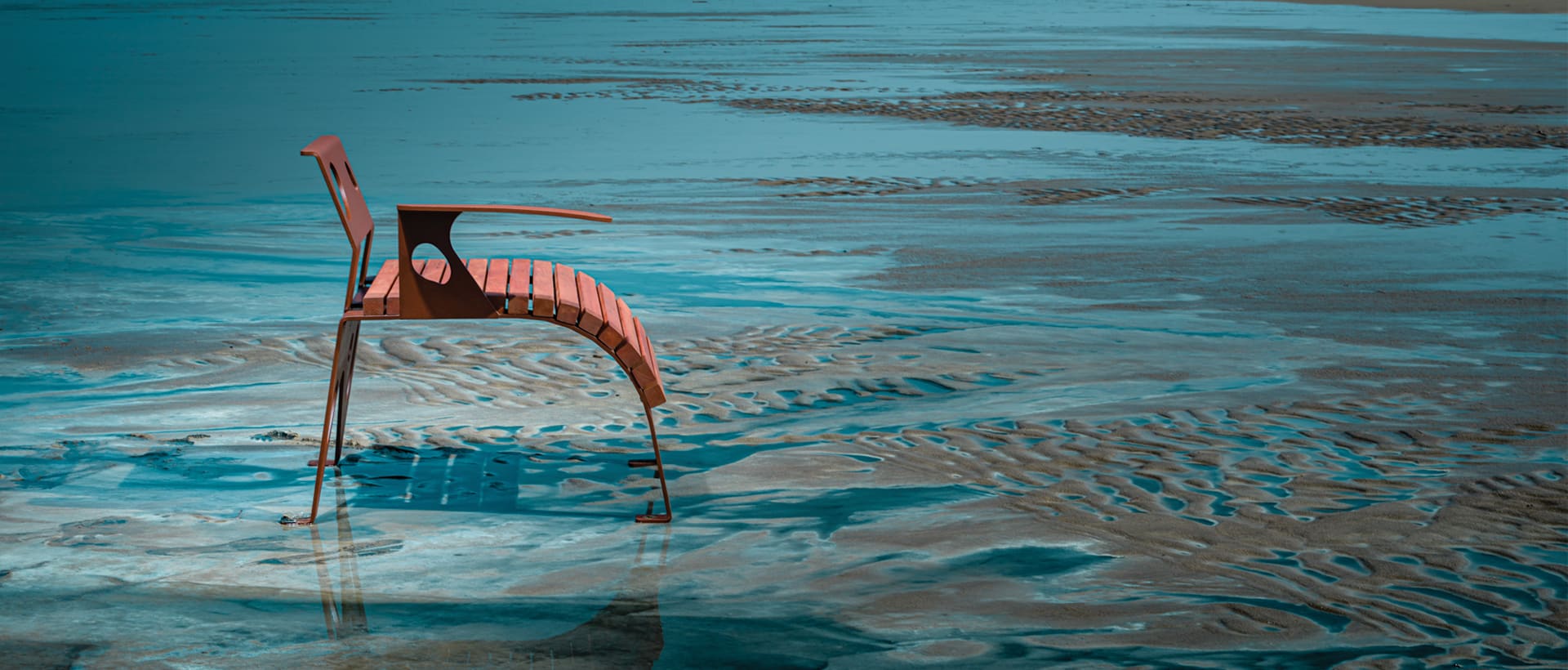 Silla urbana fabricada por Cyria mobilier urbain