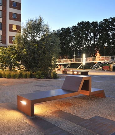 Banc public lumineux EUDALD