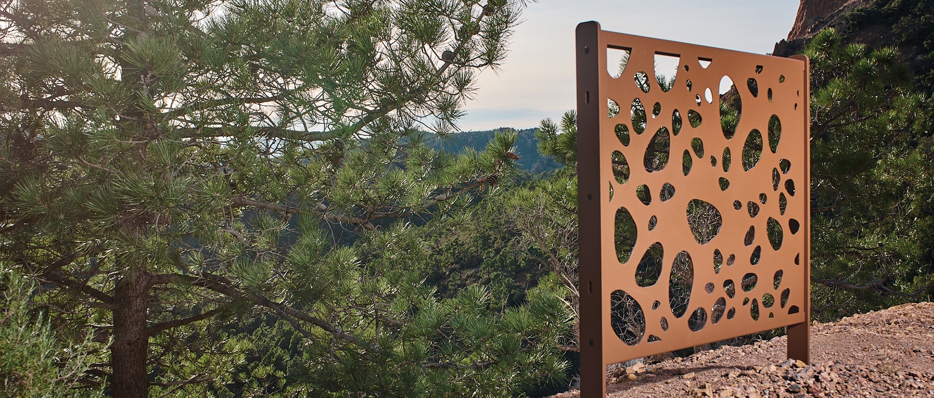 GREEN PALACIO barrera de acero corten
