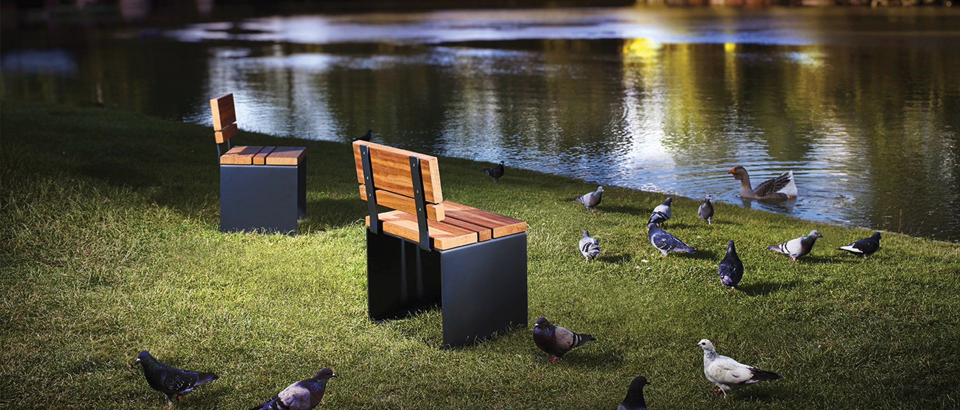 Sedia da esterno per aree pubbliche