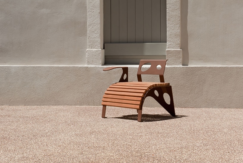 CYRIA sillón de ciudad de metal