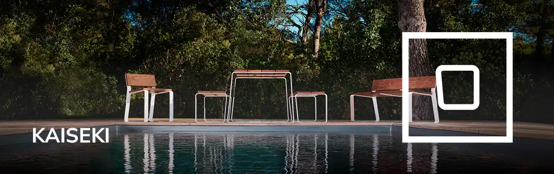 Gamme de mobilier urbain économique en acier et bois pour les parcs et villes par CYRIA fabricant de mobilier urbain