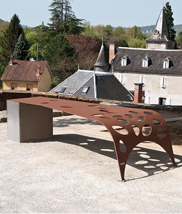 Banquette de ville - mobilier urbain