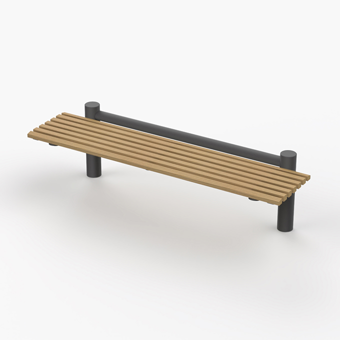 Banquette pour abris voyageurs Cyria