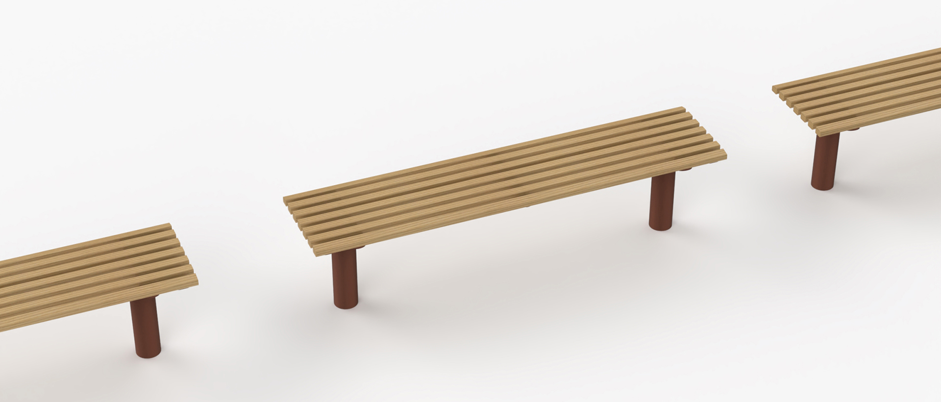 Banquette pour abribus Fungi